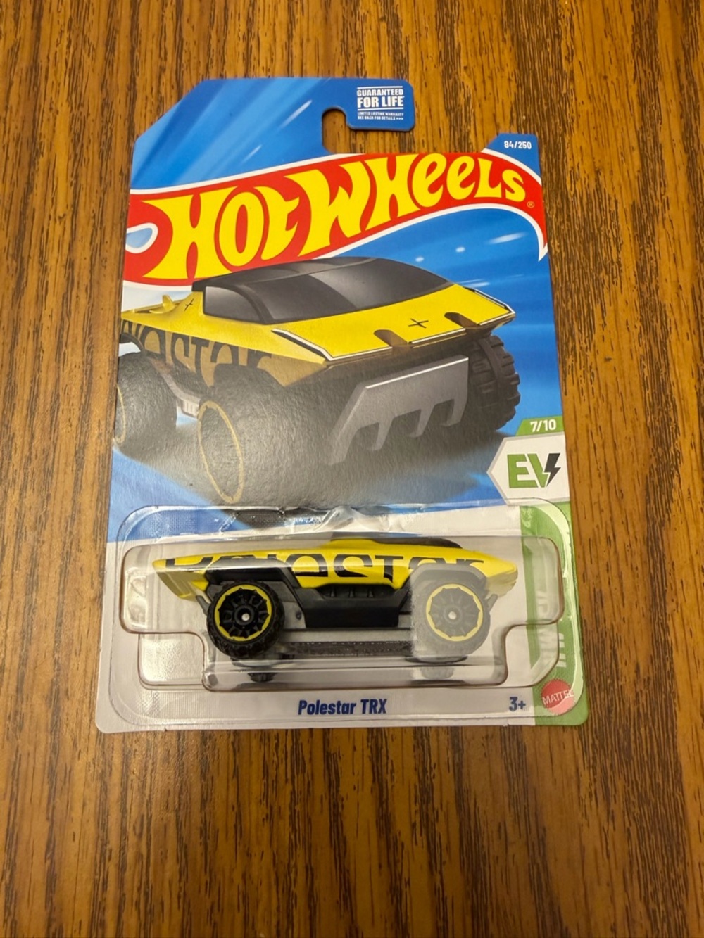 Mattel Hot Wheels Polestar TRX Yellow and Black Toy Car